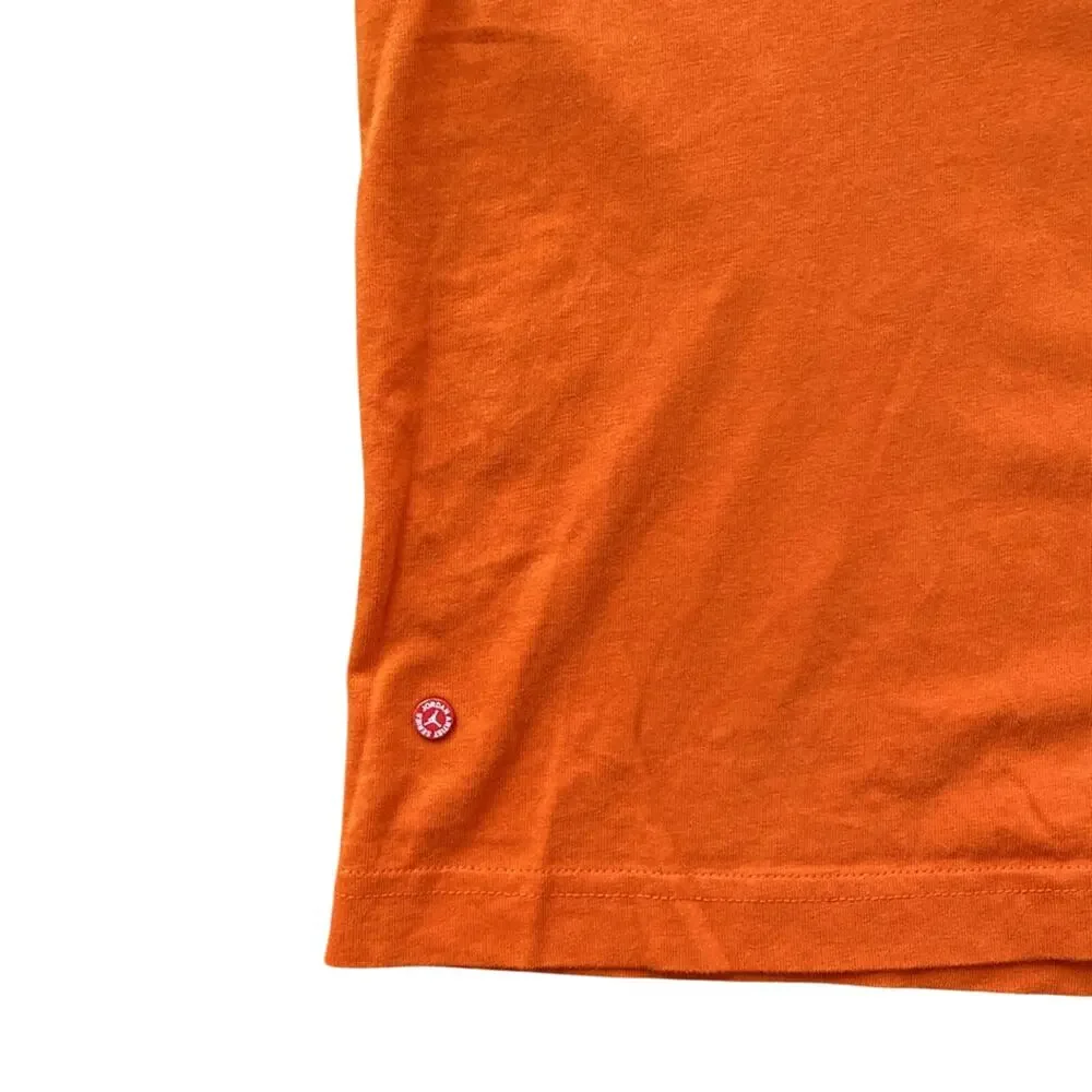 JORDAN T-Shirt Mens Sz Large Orange Artist Series Darien Birks Barber Shop